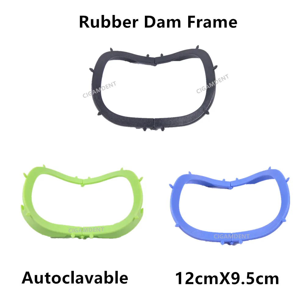 

2Pcs Dental Instruments Endo Frame Rubber Dam Sheets Carbon Fibre Contrast Foldable SS Ultra Light