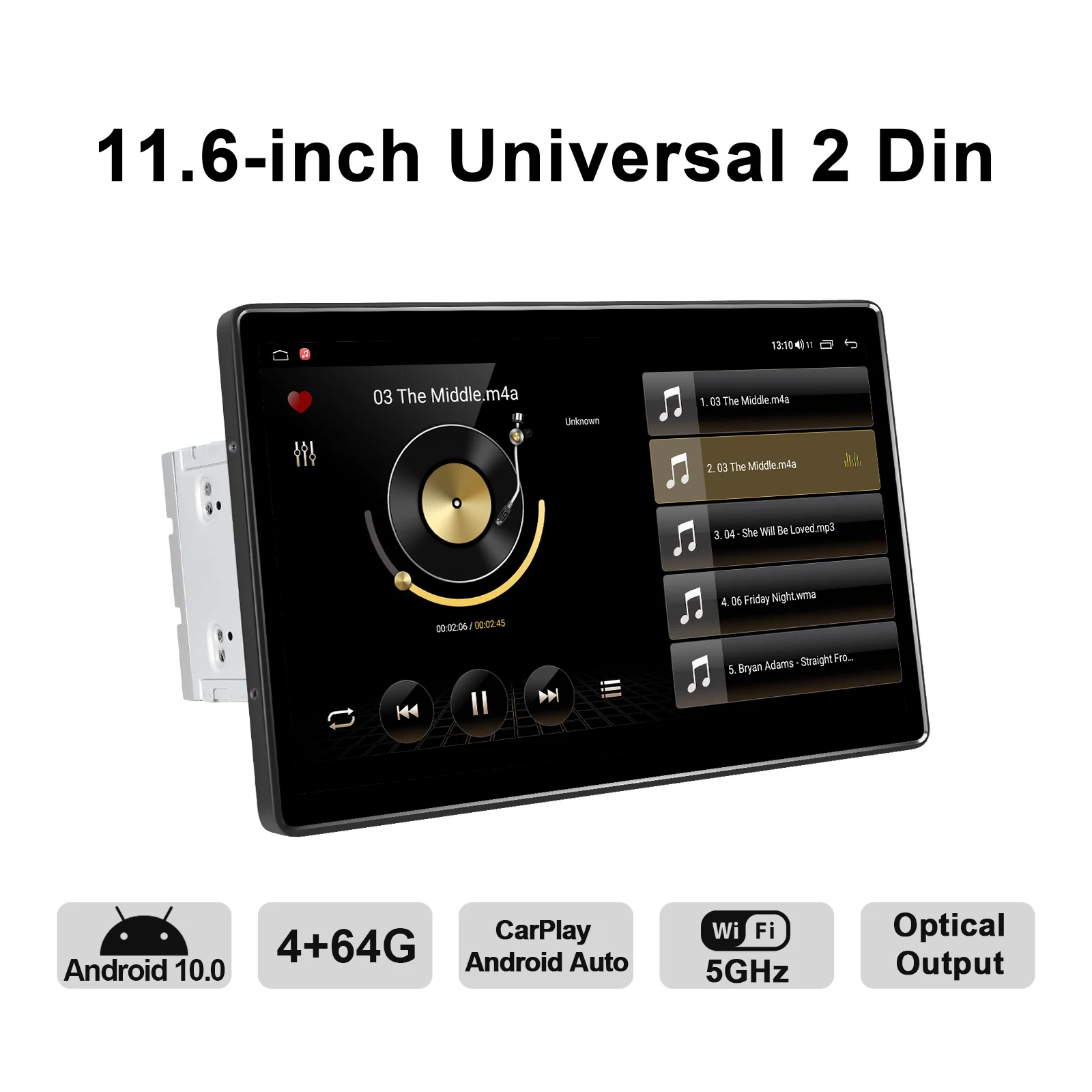 구매 Joying-11.6 인치 2 Din 안드로이드 10 자동차 네비 시스템, 6GB 128GB 범용 테이프 레코더 안드로이드 자동 무선 카플레이 솜