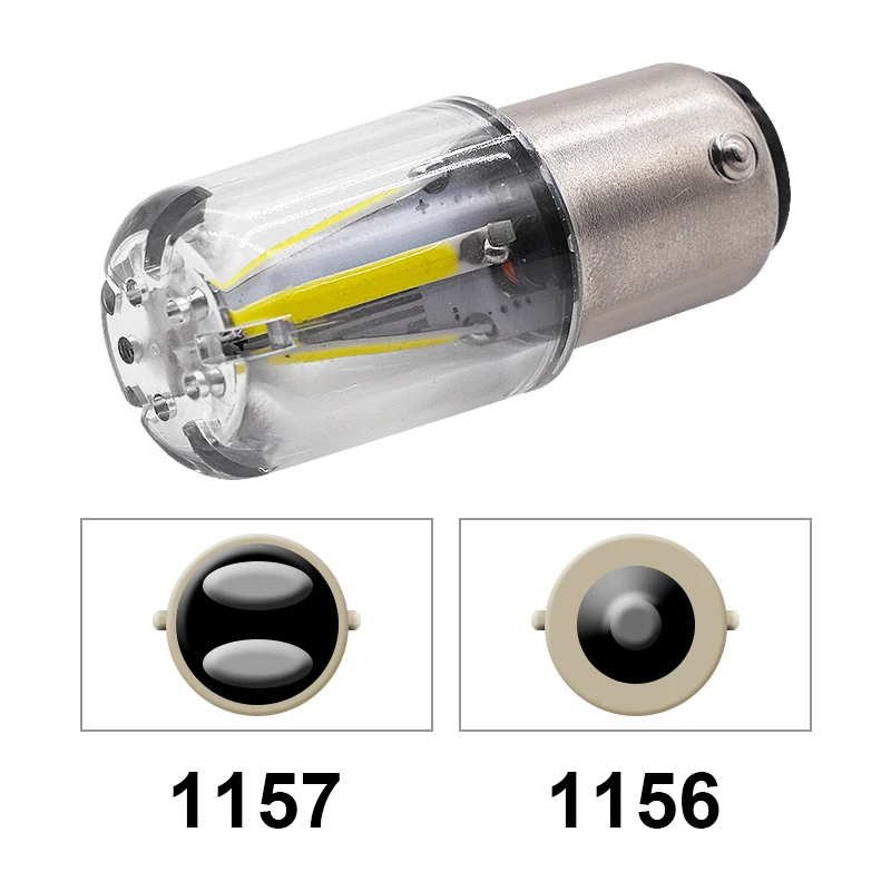 EURS 1pcs 1156 P21W BA15S 1157 BAY15D COB LED Filament Chip Car Brake Lights Auto Reverse Bulb Parking Lamp 12V Red White Yellow |