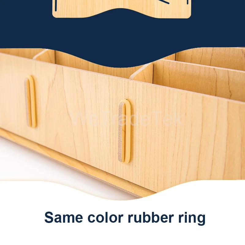 Настольный деревянный ящик для хранения телефона с ЖК-экраном органайзер