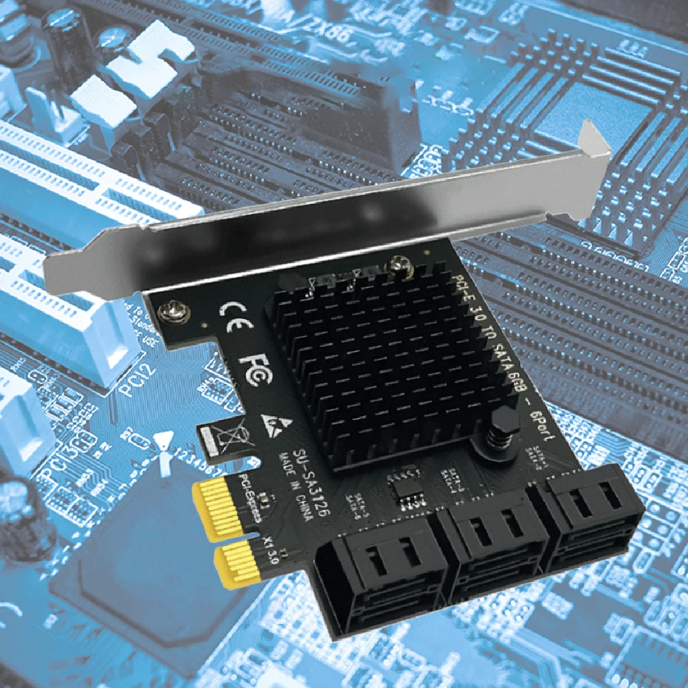 sata pcie карты контроллера 6 порты и