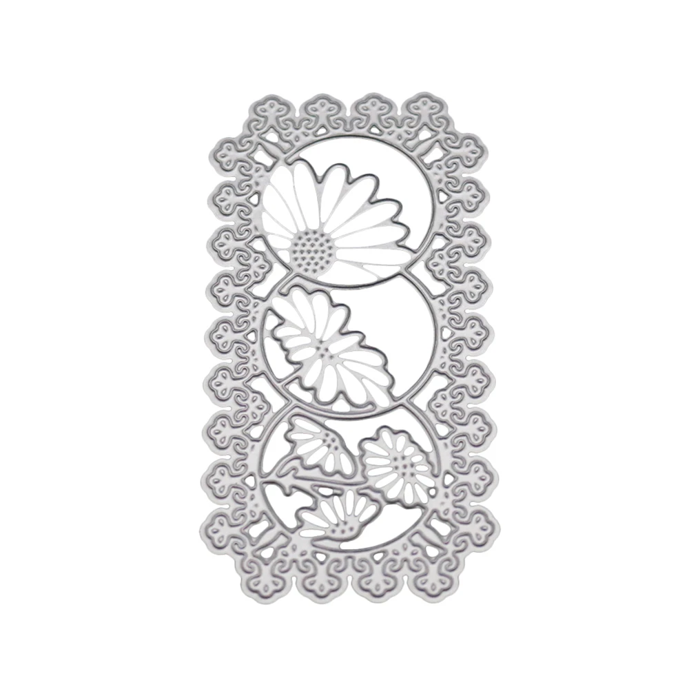 Новый цветок фон/приглашение Кружева Тиснение режущий пресс-форма
