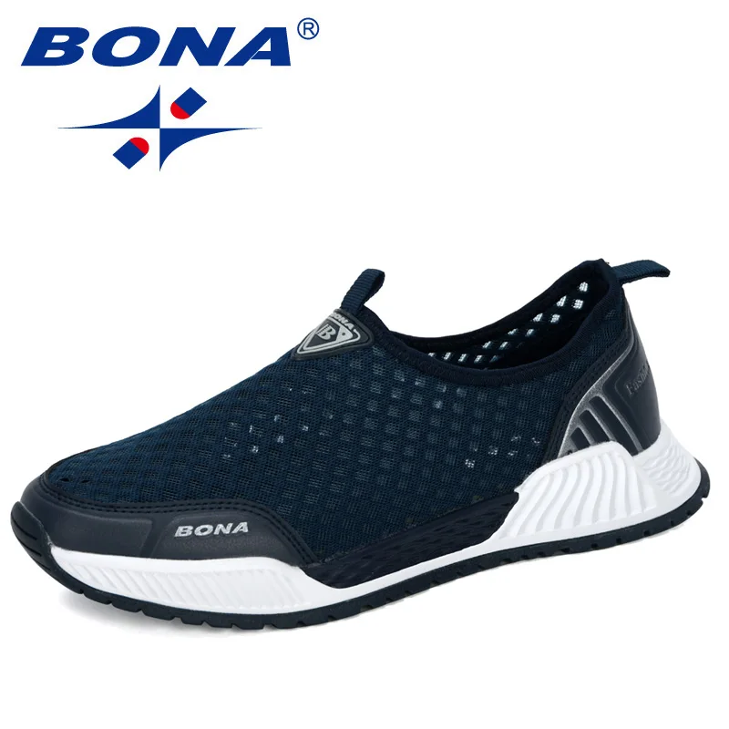 BONA 2020 New Designers Casual Shoes Men Comfortable Breathable Walking Sneakers Man Trendy Tenis masculino Zapatillas Hombre