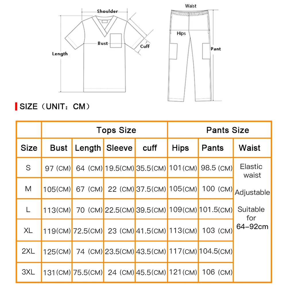 

Medical Scrubs Set Body Elasticity Doctor Uniforms with Spandex Slim Fit Fashion Nursing Working Clothes Beauty Salon Work Wear
