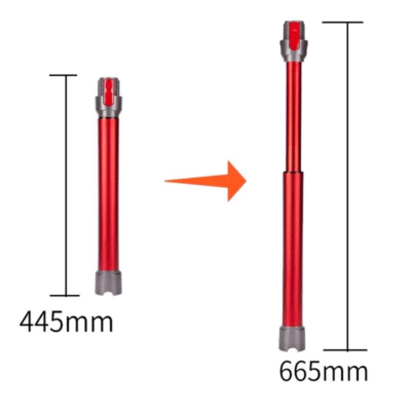 

Electric Floor Head for Dyson V7 V8 V10 V11 Vacuum Cleaner Parts Turbo Brush Rollerhead with Led Lights& Telescopic Tube