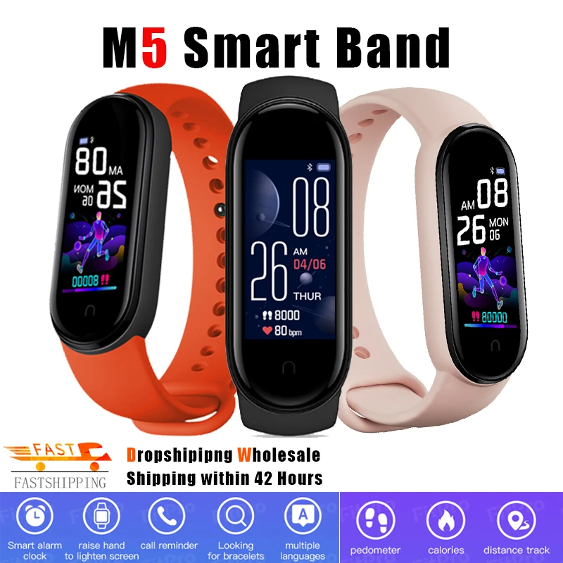 M5 Smart Watch Bracelet Waterproof Heart Rate Fitness Tracker Child Watches Sport Kids Men Women For android ios | Электроника