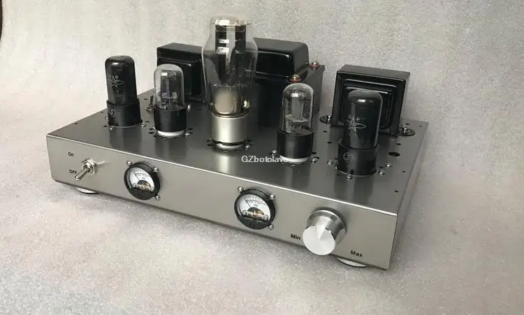 Ручной работы класса A 5881 6V6 ламповый аудио усилитель 6p6p el34 Triod ультра-линейный переключатель вакуумный ламповый усилитель vu метр Amp