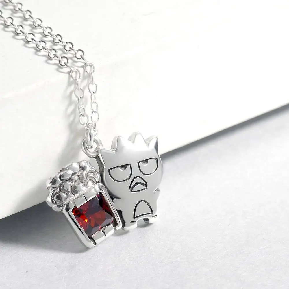 

anime Hot-selling cartoon character in 2021, the cute penguin holds a cola pendant, a sweet gift for her necklaces for women