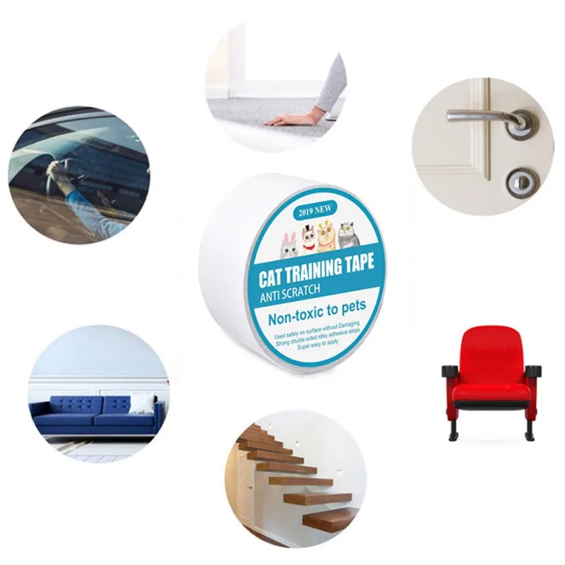 

Sofa/Door/Floor Scratch Prevention Guard for Cat Dog Anti-Scratch Tape Roll Furniture Protector Clear Sticker New