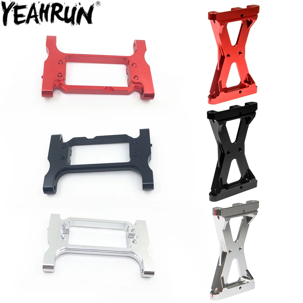 

YEAHRUN Aluminum Front Rear Chassis Brace Crossmember Beam Mounts for 1/10 Traxxas TRX-4 TRX4 RC Crawler Car Upgrade Parts