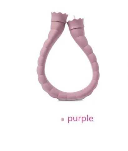 Purple Xiaomi 710 мл u-образный мешок горячей воды силиконовый бутилированный рукогрейник оплетенная Кепка мягкая тара для воды, чтобы держать теплый дом - Цвет: Purple