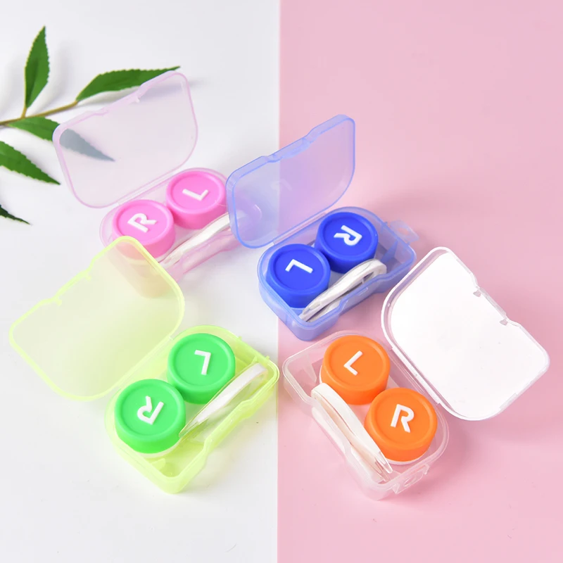 

1 шт. Простой Прозрачный Портативный контактные линзы чехол для хранения коробка держатель Контейнер