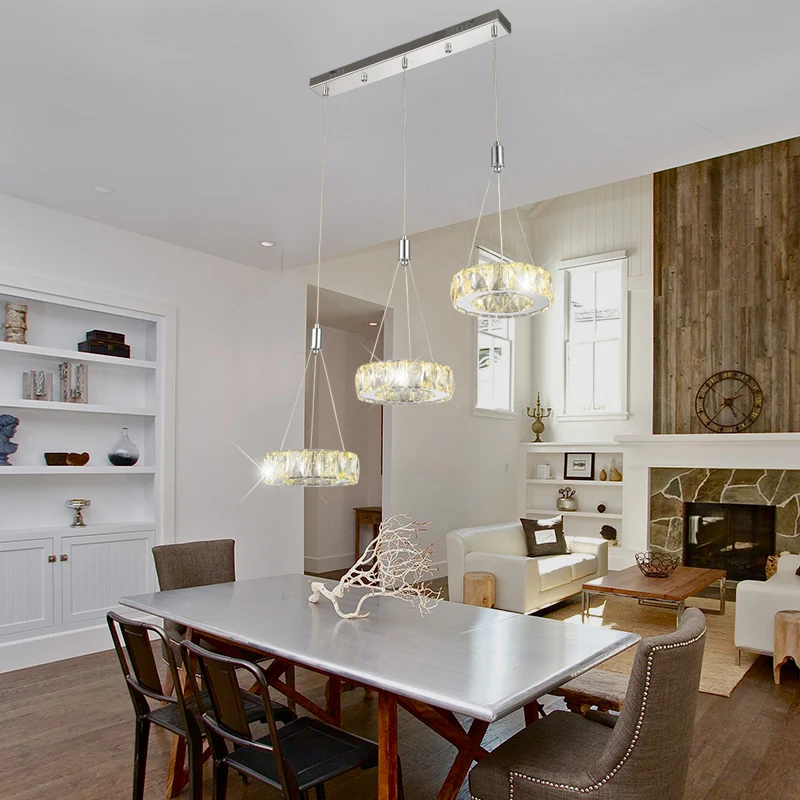 Современная хрустальная люстра FKL лампа для гостиной столовой бара стола 3