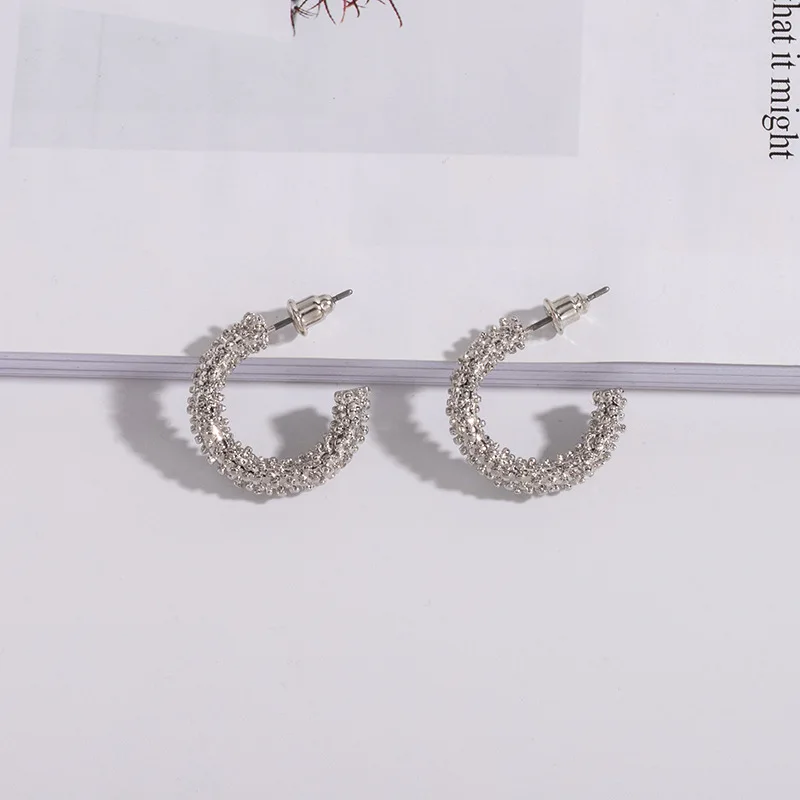 Винтажные серьги в виде звеньев с геометрическим узелком для женщин и девушек