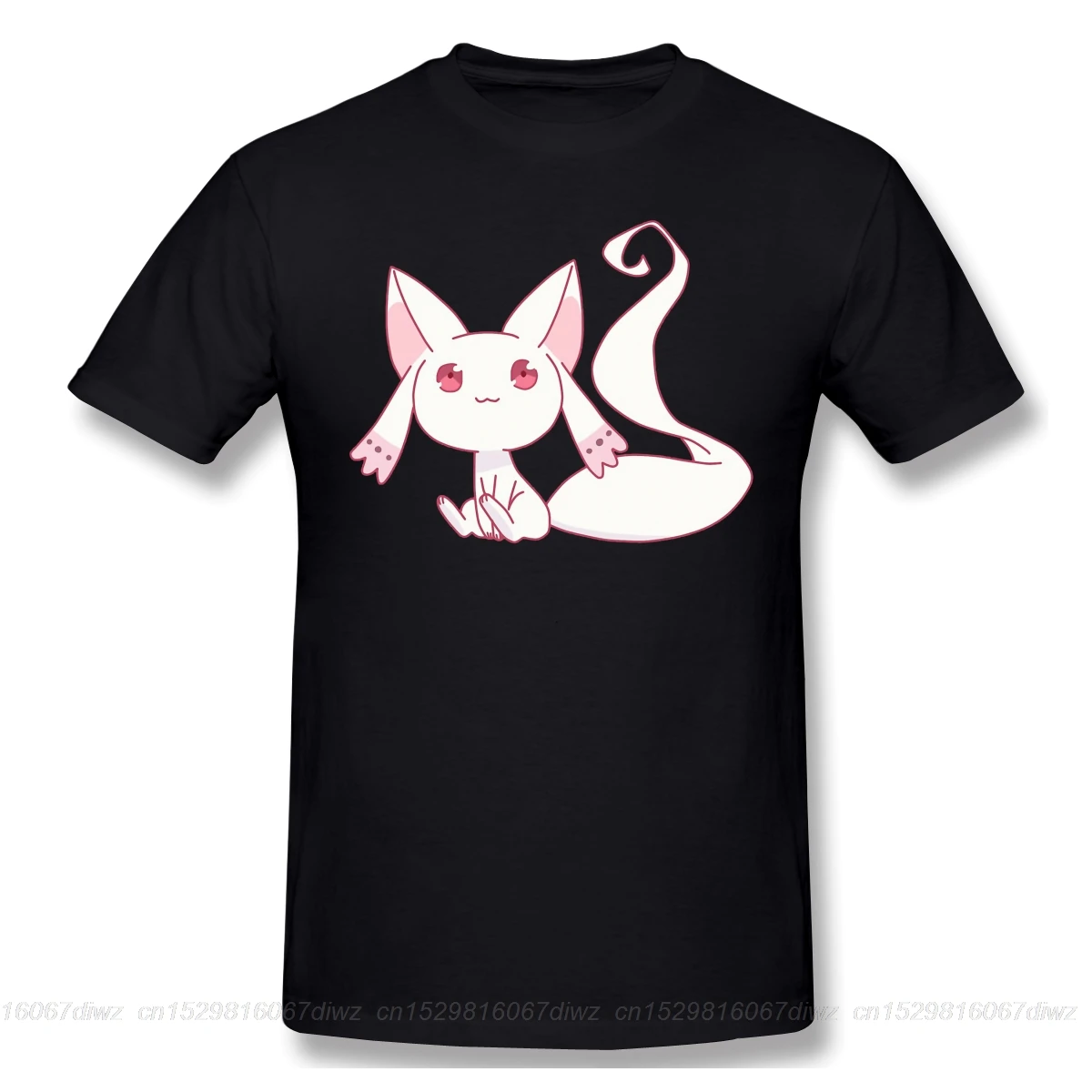 Magia Record Японские футболки с аниме рисунком для мужчин Lil Kyubey забавные хлопковые