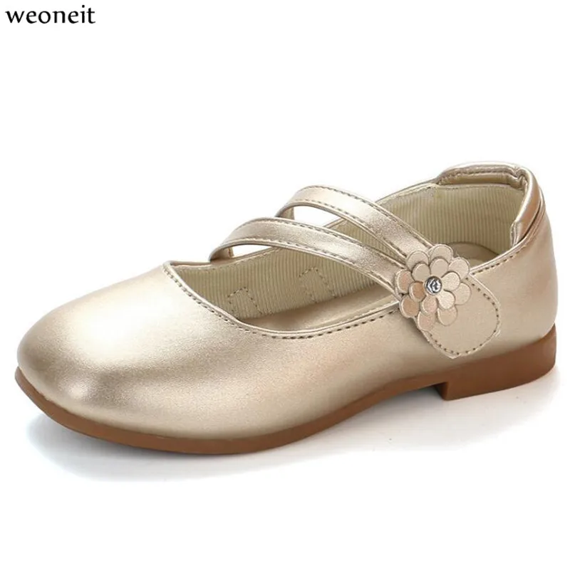 Детские туфли Weoneit для принцесс цветочные девочек на свадьбу детские под костюм