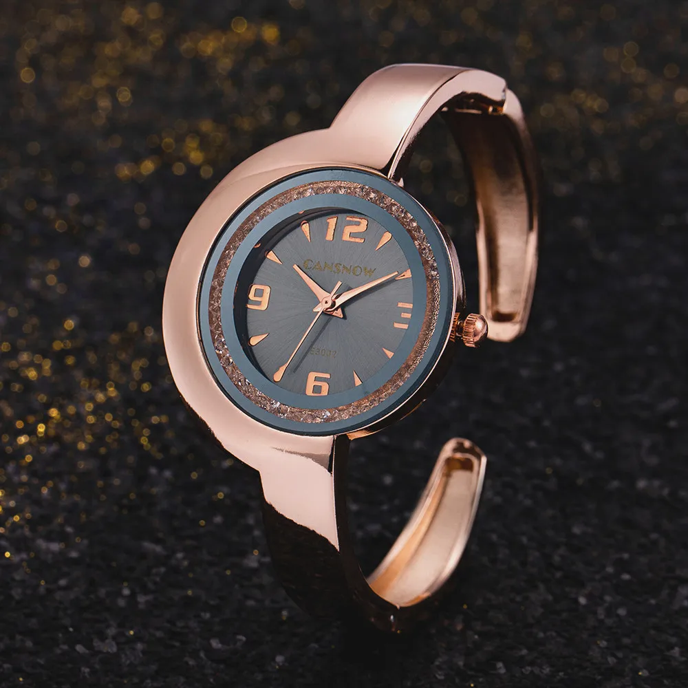 

Женские Модные кварцевые часы из нержавеющей стали, Со стразы, прецизионный стальной ремешок, Роскошные Кварцевые часы для женщин, подарок, ...