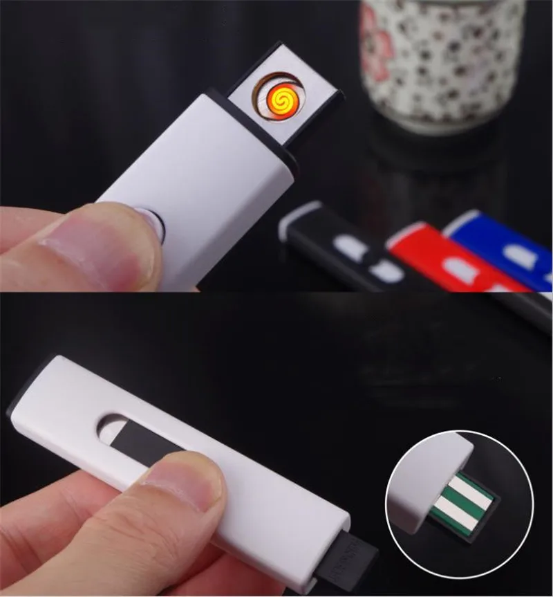 Электронная USB зажигалка перезаряжаемая ветрозащитная плазменная Зажигалка