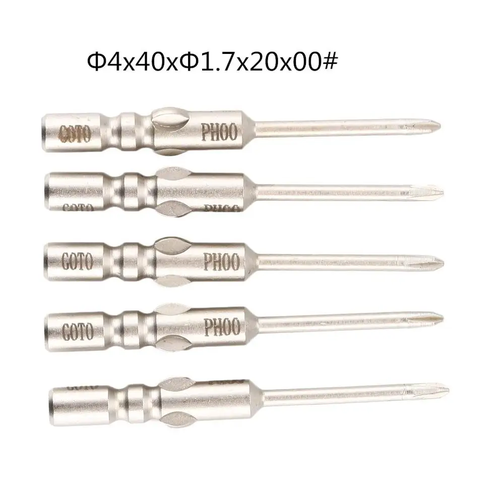 Розовый 5Pcs S2 Steel Magnetic Precision Philips Screwdriver Bits Set Cross Tip Hex Screwdriver Screw Hand Repair Opening Tools - Цвет: Розовый