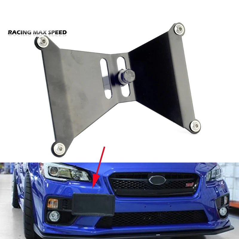 

Racing ALUMINUM Front License Plate Holder Relocation Kit for Subaru WRX STi Toyota Scion FRS BRZ