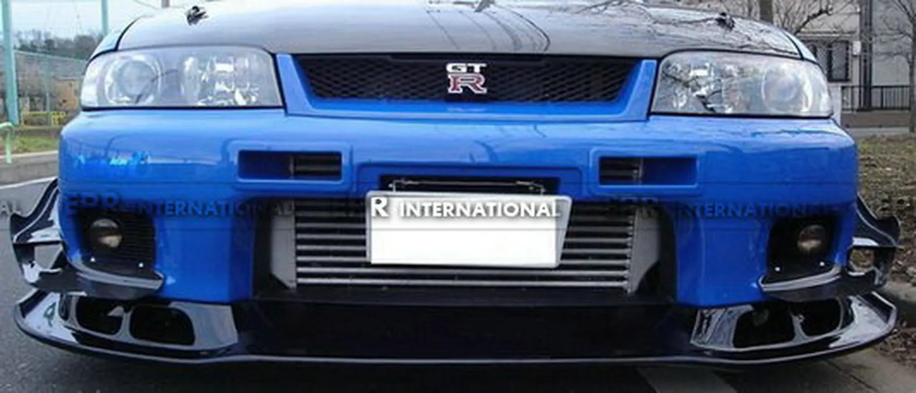 Для Nissan R33 Skyline GTR AS Style FRP стекловолокно Неокрашенный передний бампер для губ