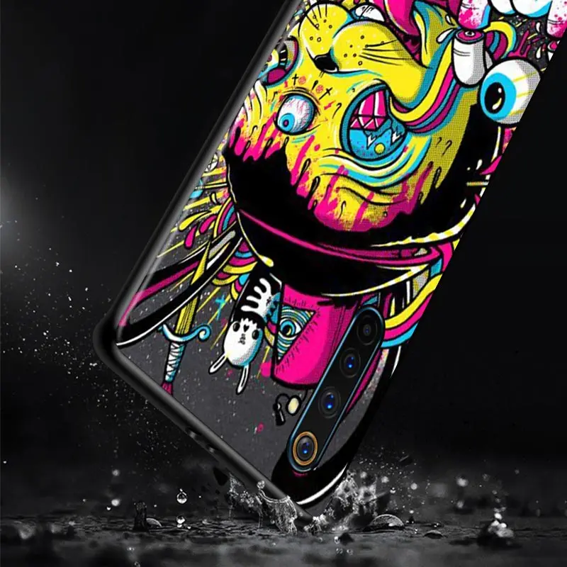 dj man antigas mask for oppo realme v15 x5 x3 x50 x7 x2 c17 c11 c3 c2 7 7i 6 6s 6i 5 narzo 20 pro black phone case free global shipping