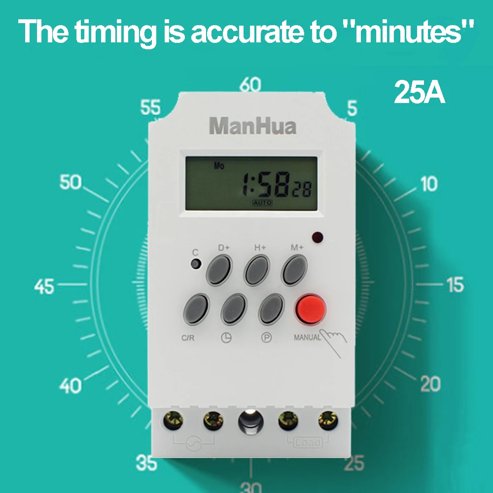 Manhua 25A 220V MT316 самые лучшие продавая продукты промышленный цифровой микро программируемый таймер