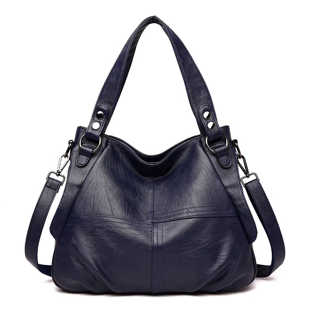 Blue Bolsas De Mujer Leather luxury handbags women bags designer handbags high quality ladies hand bags crossbody for women Sac - Цвет: Blue