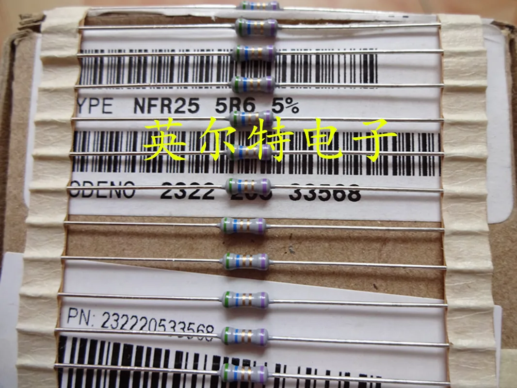 100 шт VISHAY BC передовые резистор 1/4W 5 6 0 25 W NFR25 5.6R 12-membered Бесплатная доставка |