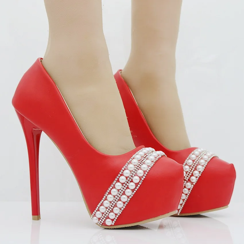 Пикантные белые свадебные туфли на высоком тонком каблуке 14 см для банкета