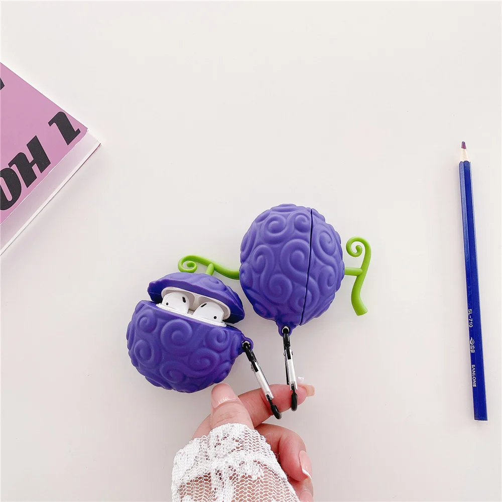 Anime Rubber man Monkey D. Luffy Devil Fruit 3D Earphone Case For AirPods 3 Pro 1 2 Soft silicon protection cover Headphone | Электроника
