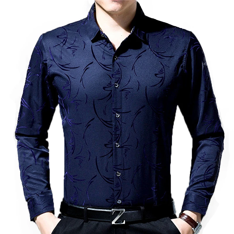 2017 мужские модные фирменные повседневные Бизнес Slim Fit Мужчины рубашка Camisa