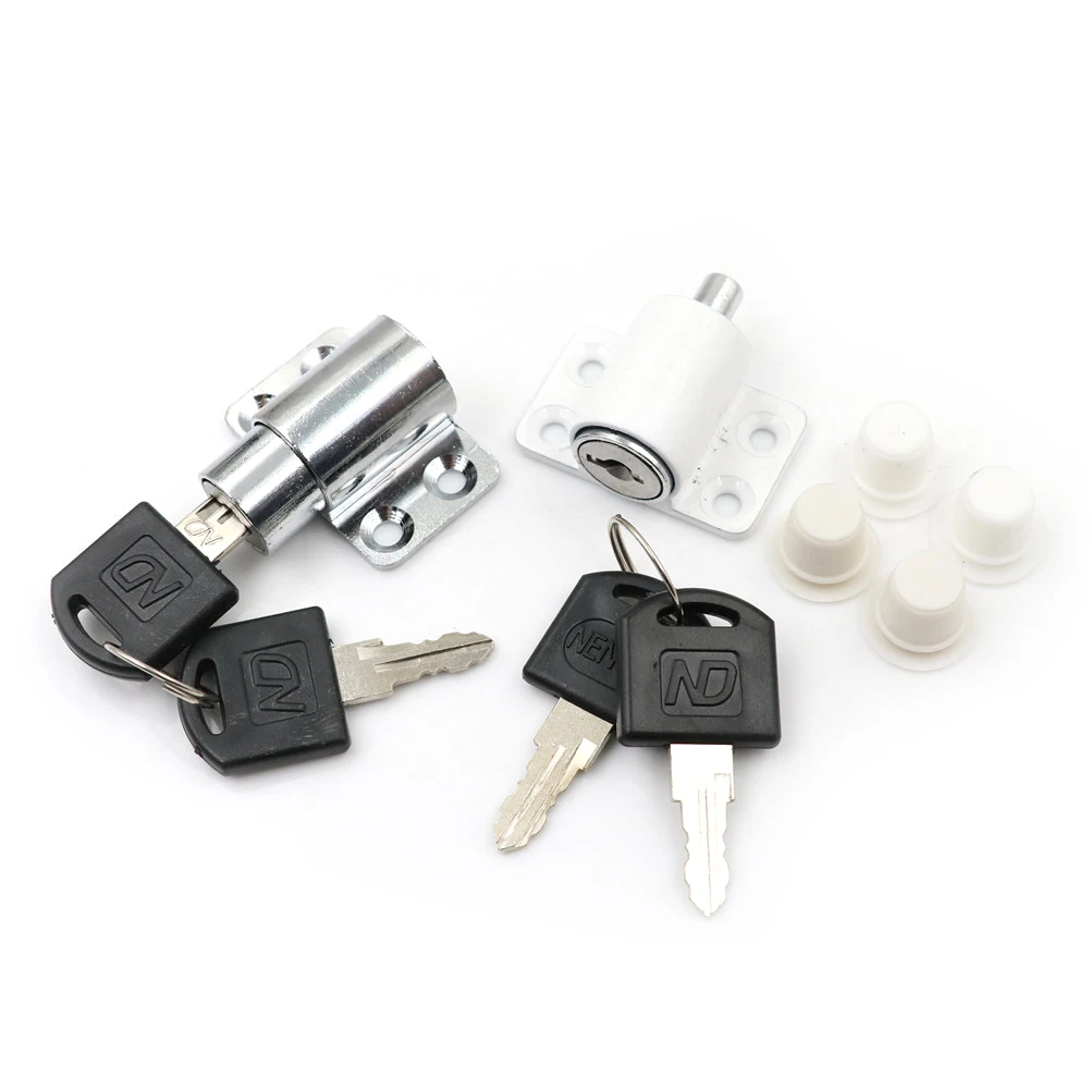 5 шт./компл. замок для раздвижных окон из цинкового сплава с ключом защита от детей