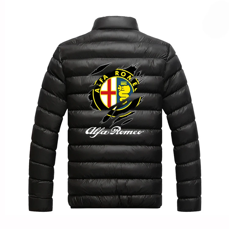 

2021 Creative Design Alfa Romeo Winter Jackets Mens Autumn Warm Outwear Brand Slim Casual Cotton Sports Harajuku Coats