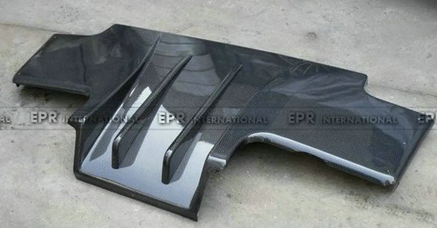 Для Nissan R33 Skyline GTR TS Style FRP Fiber Неокрашенный задний диффузор с металлическим
