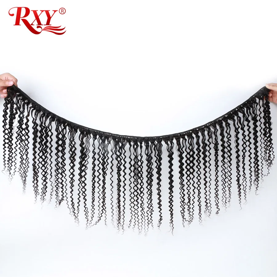 Афро кудрявые пучки вьющихся волос 3 шт. в партии перуанские волосы переплетения