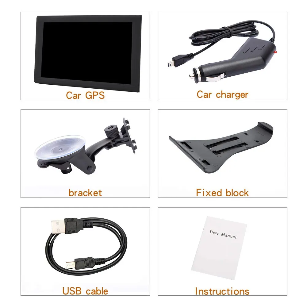 

Capacitive Second Webcam 9 Inch 8G Car Truck Vehicle HD Touch Screen GPS Navigation Audio Video Player screen Tablet PC