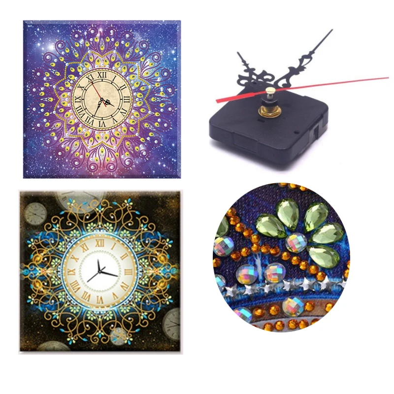 3D специальная форма алмазная вышивка цветок настенные часы 5D Живопись Вышивка