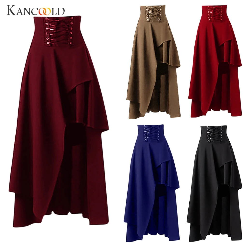 

KANCOOLD Women's Fashion Ball Gothic Lolita Irregular Lace Skirt Casual Fashion Street Skirt