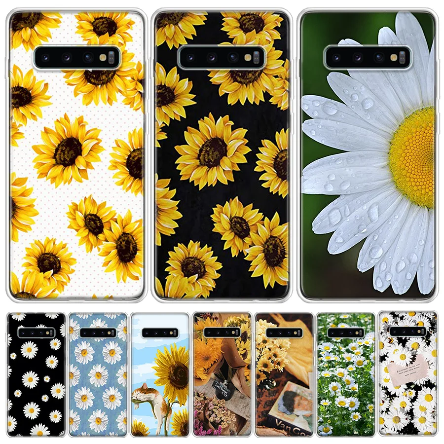 

Daisy Sunflower Floral Summer Phone Case For Samsung S21 FE S20 Plus Galaxy S22 Ultra S10 Lite 2020 S9 S8 S7 S6 Edge Cover Funda