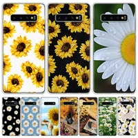 daisy sunflower floral summer phone case for samsung s21 fe s20 plus galaxy s22 ultra s10 lite 2020 s9 s8 s7 s6 edge cover funda
