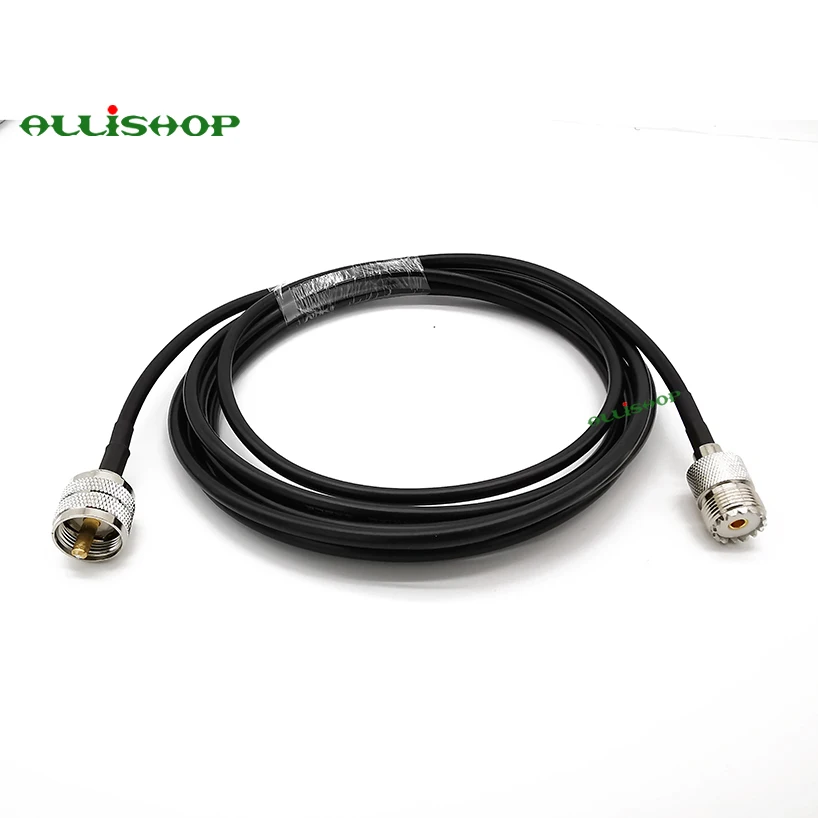 UHF PL259 штыревой к Женский свиной хвост LMR195 ручной Радиочастотный кабель СВЧ