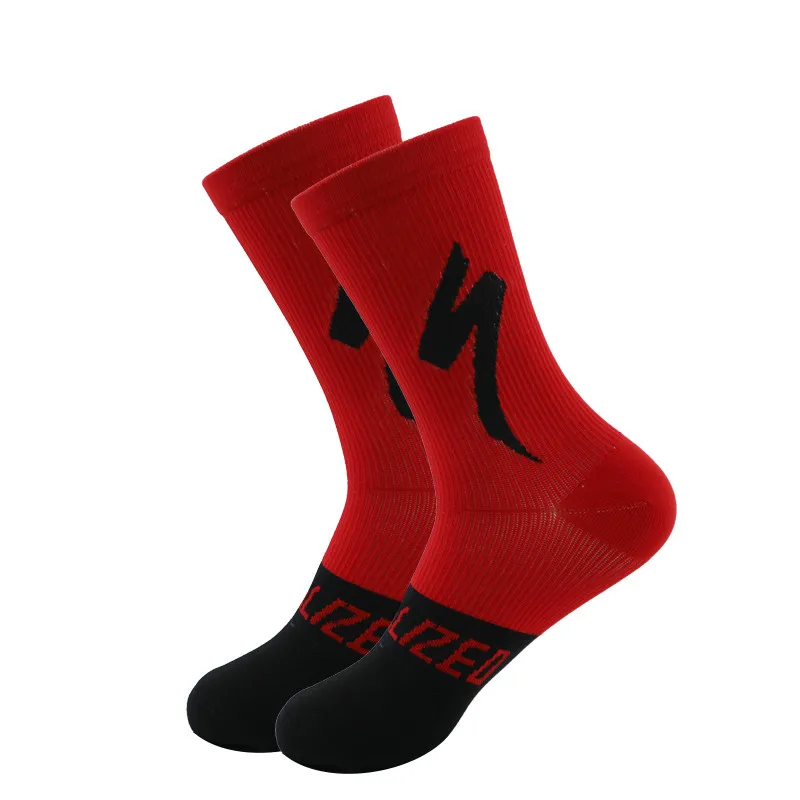 

Men's Cycling Socks Mtb Non-slip Stocking Bicycle Football Basketball Compression Stockings Running Socks Man Hiking For Jogging