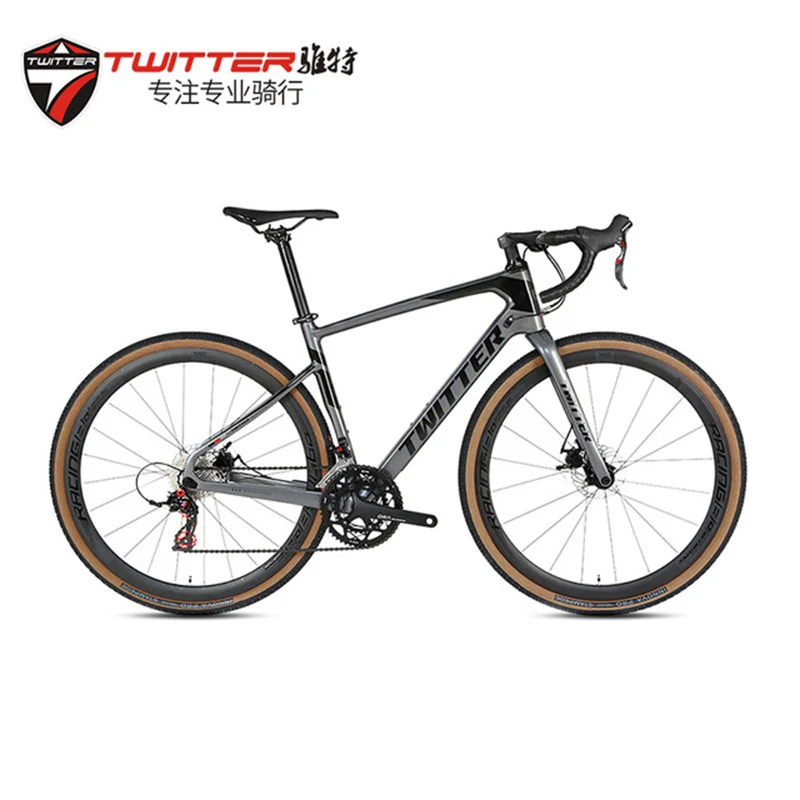 

Twitter new bicycle GRAVEL professional off-road RIVAL-22speed disc brake aluminum wheel carbon fiber frame 700c twitterbike