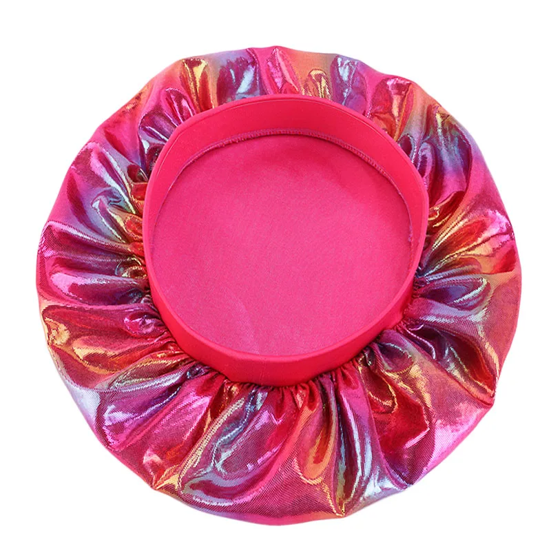 Детская Лазерная шапочка для сна в ночное время атласная эластичная с широкими