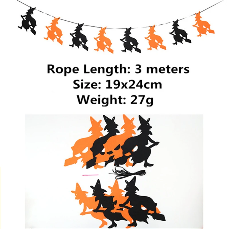 1 Набор сделай сам Хэллоуин тянущийся флаг Новогодние товары для домашнего