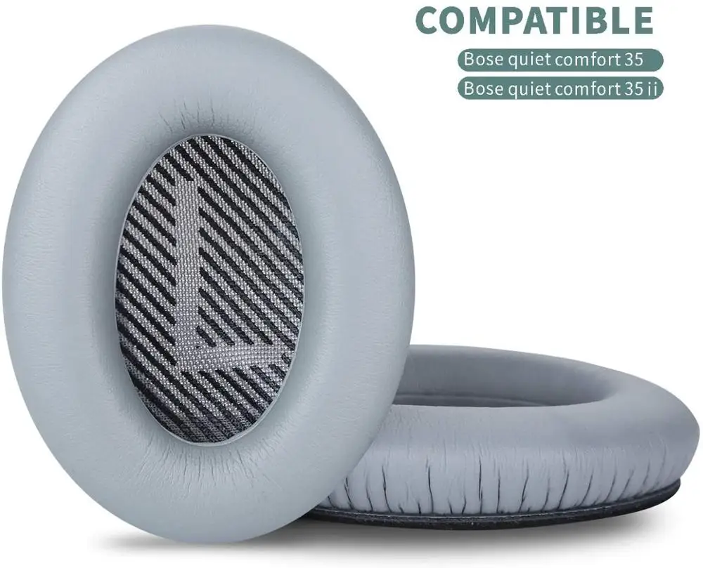 

qc35 Replacement Ear Pads for Bose Quiet Comfort 35 Headphones,Compatible with Quiet Comfort 35 ii Cover (Grey)