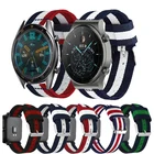 Ремешок для часов Huawei GT 2 GT2 Pro, нейлоновый холщовый ремешок 22 мм, заменяемый ремешок для часов Honor Magic 1, 2, GT2, 46 мм, мужской ремешок для часов