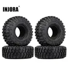 Мягкая резиновая шина INJORA, 4 шт., 121*45 мм, 1,9 дюйма, колесная шина для радиоуправляемой гусеничной машинки Traxxas TRX-4 Axial SCX10 110, 90046