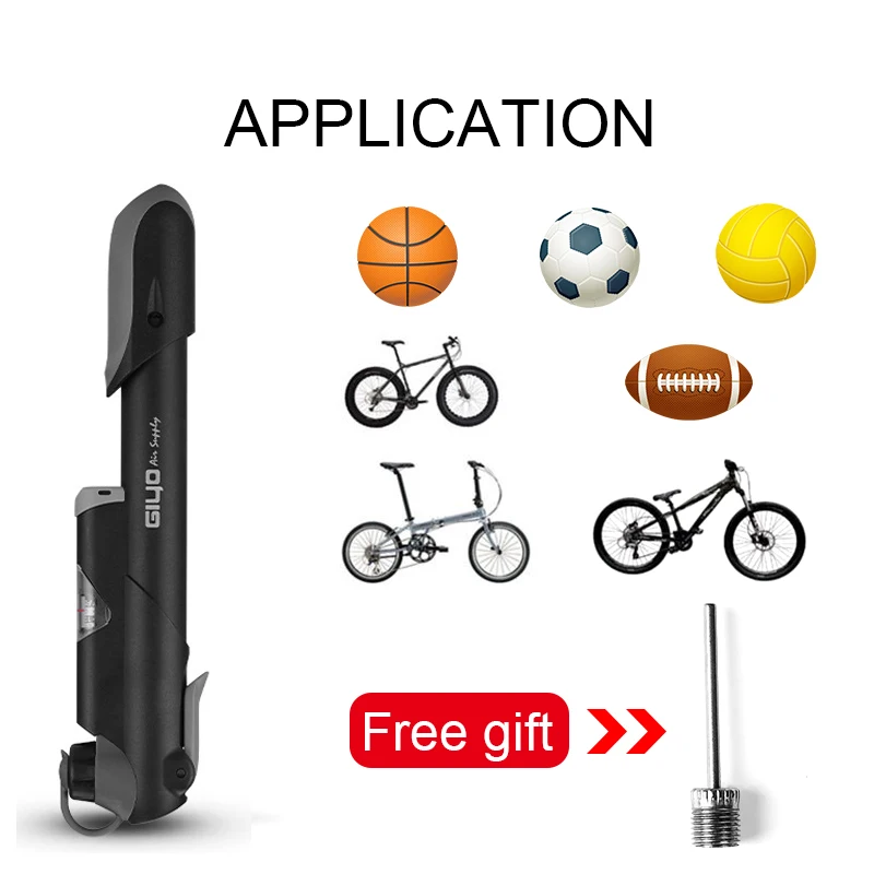 

INBIKE Portable Bicycle Pump Mini Hand Pump Cycling Air Pump Ball Toy Tire Inflator Schrader Presta Valve MTB Mountain Bike Pump